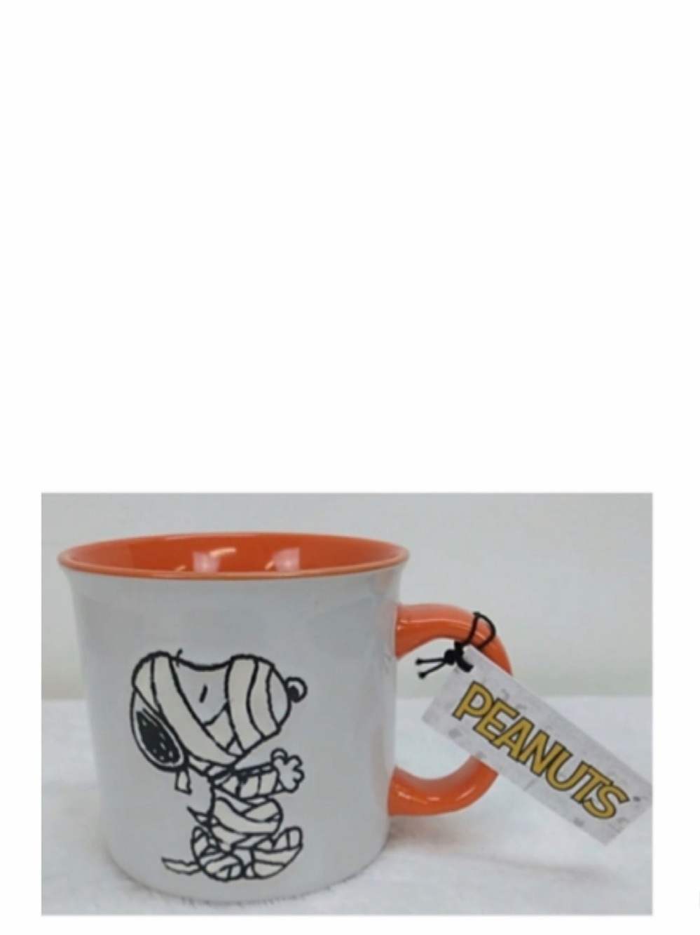 NEW Peanuts Halloween Mug Snoopy Mummy & Trick or Treat